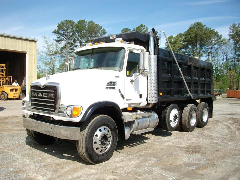 Used 2006 Mack Granite Cv713 Tri Axle Steel Dump Truck For