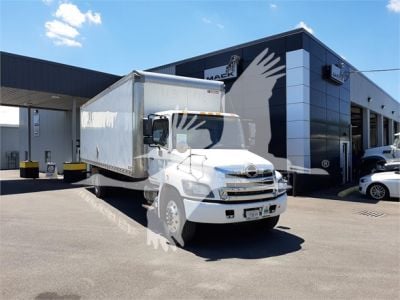 USED 2020 HINO 338 BOX VAN TRUCK #1096-1