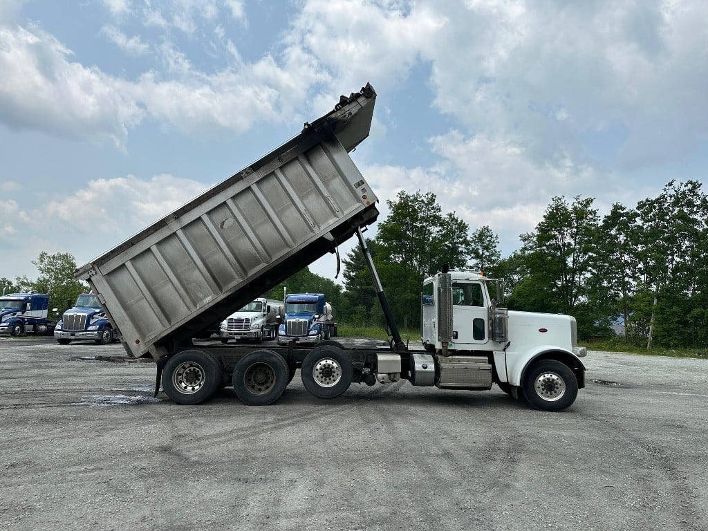 peterbilt quad axle dump trucks