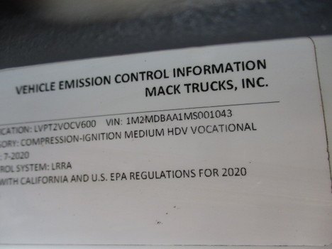 USED 2021 MACK MD6 BOX VAN TRUCK #$vid