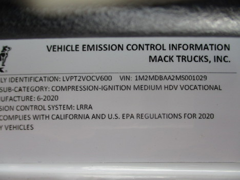 USED 2021 MACK MD6 BOX VAN TRUCK #$vid