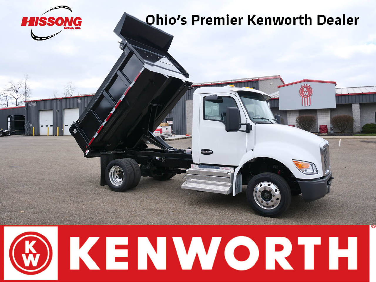 2024 KENWORTH T180 CC 4X2 TANDEM AXLE DUMP TRUCK FOR SALE 1036