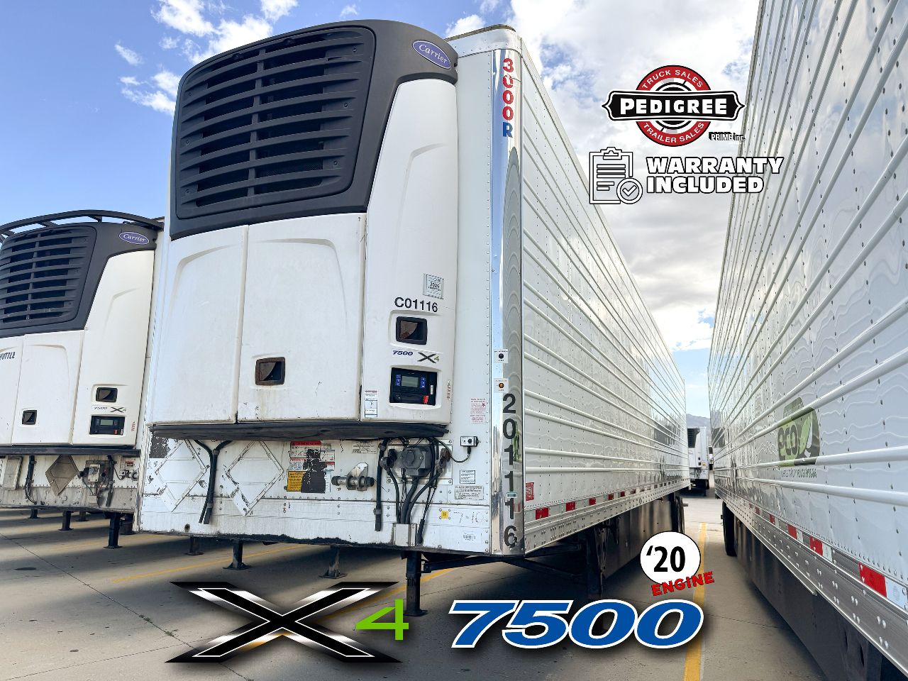 2020 Utility X4 7500: 2020 ENGINE Reefer Trailer #2200