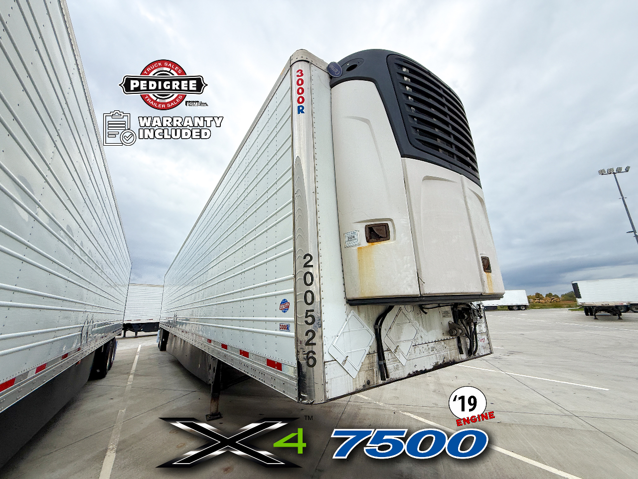 2020 Utility X4 7500: 2019 ENGINE Reefer Trailer #2291