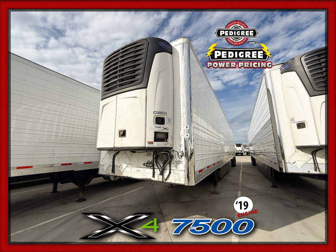 2020 Utility X4 7500: 2019 ENGINE Reefer Trailer #2463