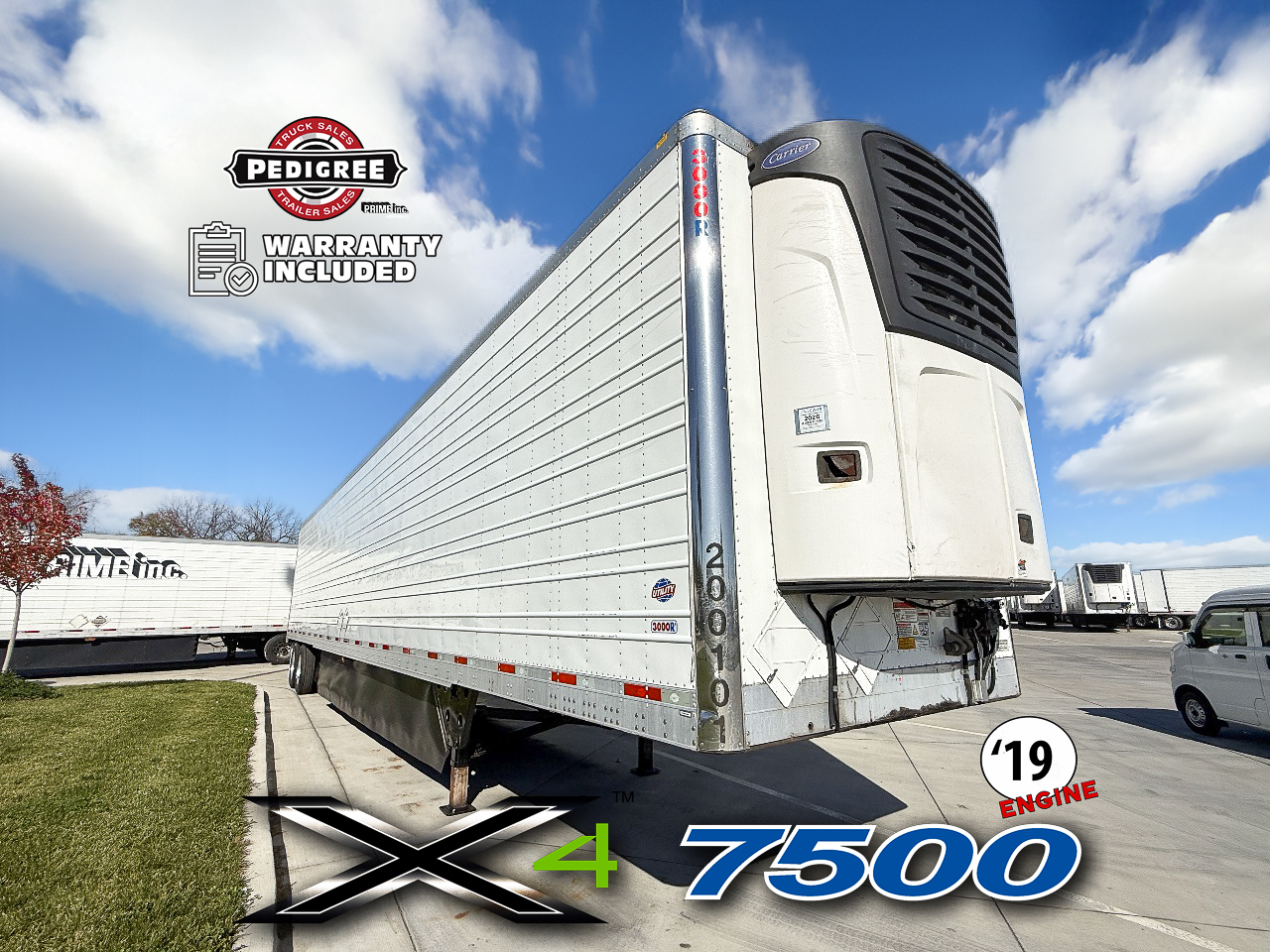 2020 Utility X4 7500: 2019 ENGINE Reefer Trailer #2308