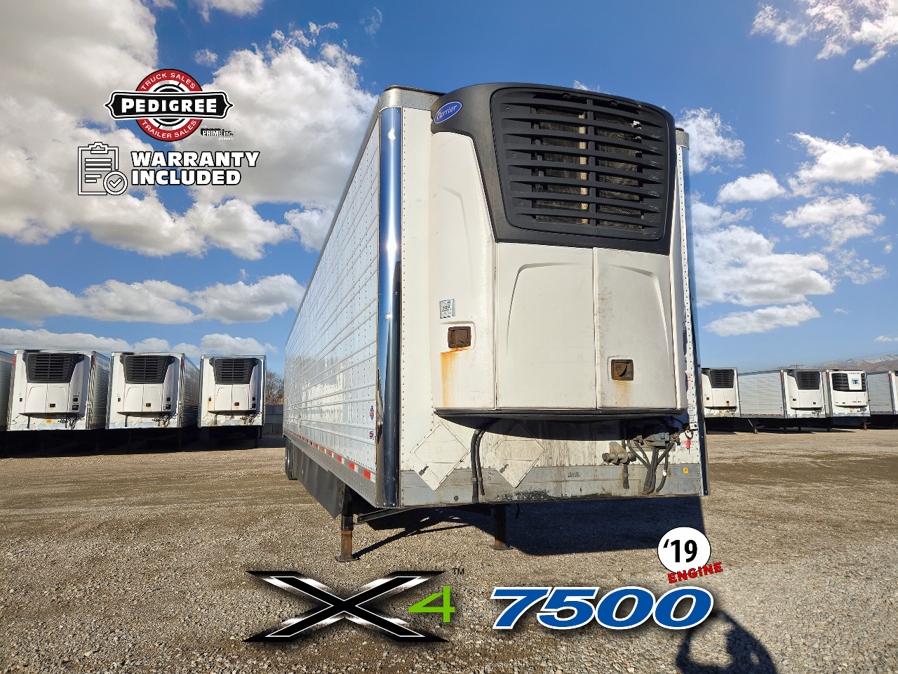 2020 Utility X4 7500: 2019 ENGINE Reefer Trailer #2680