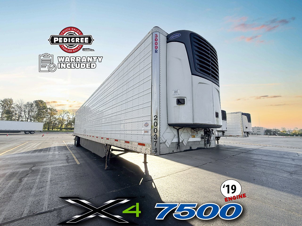 2020 Utility X4 7500: 2019 ENGINE Reefer Trailer #2285