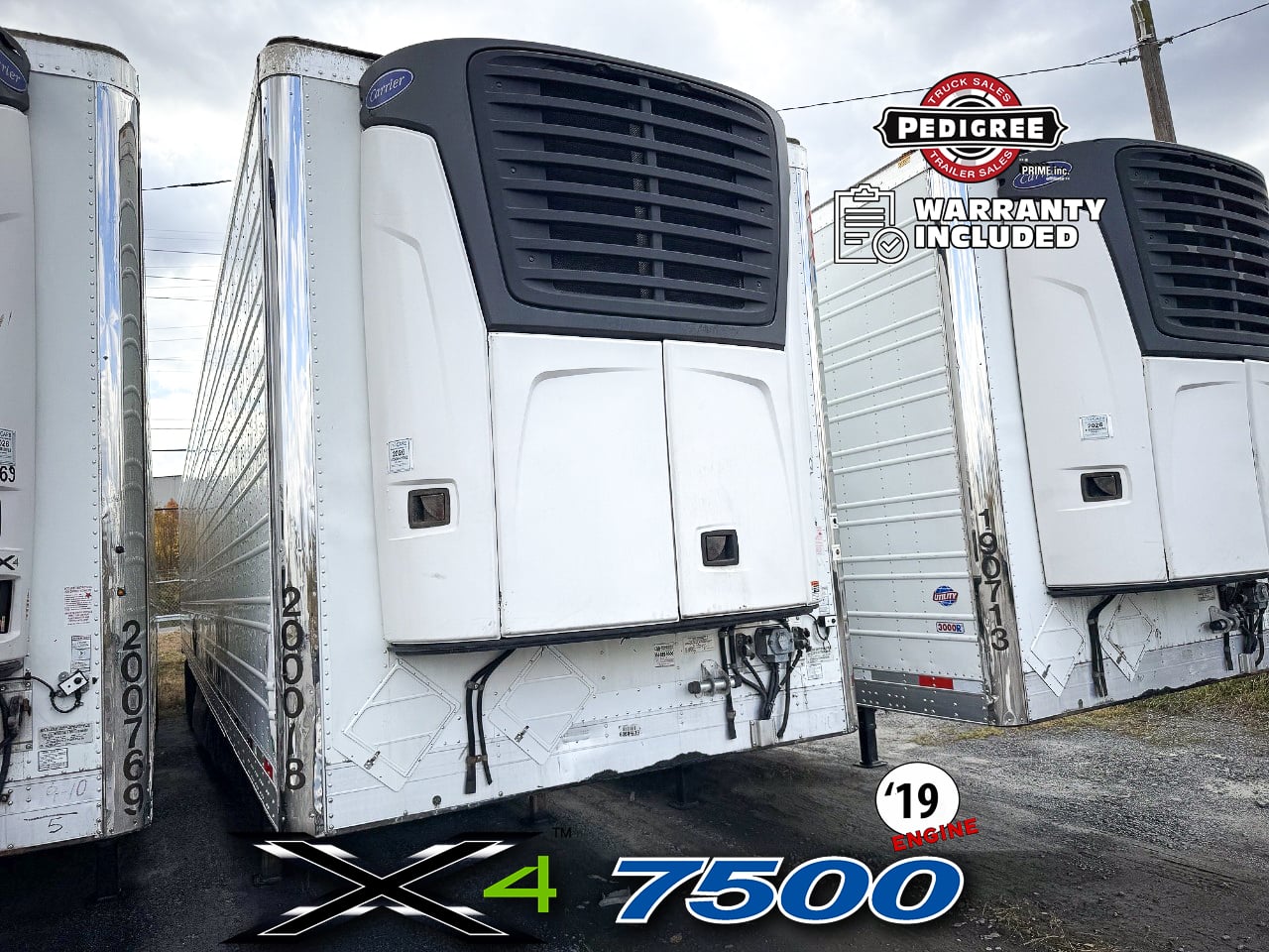 2020 Utility X4 7500: 2019 ENGINE Reefer Trailer #2282