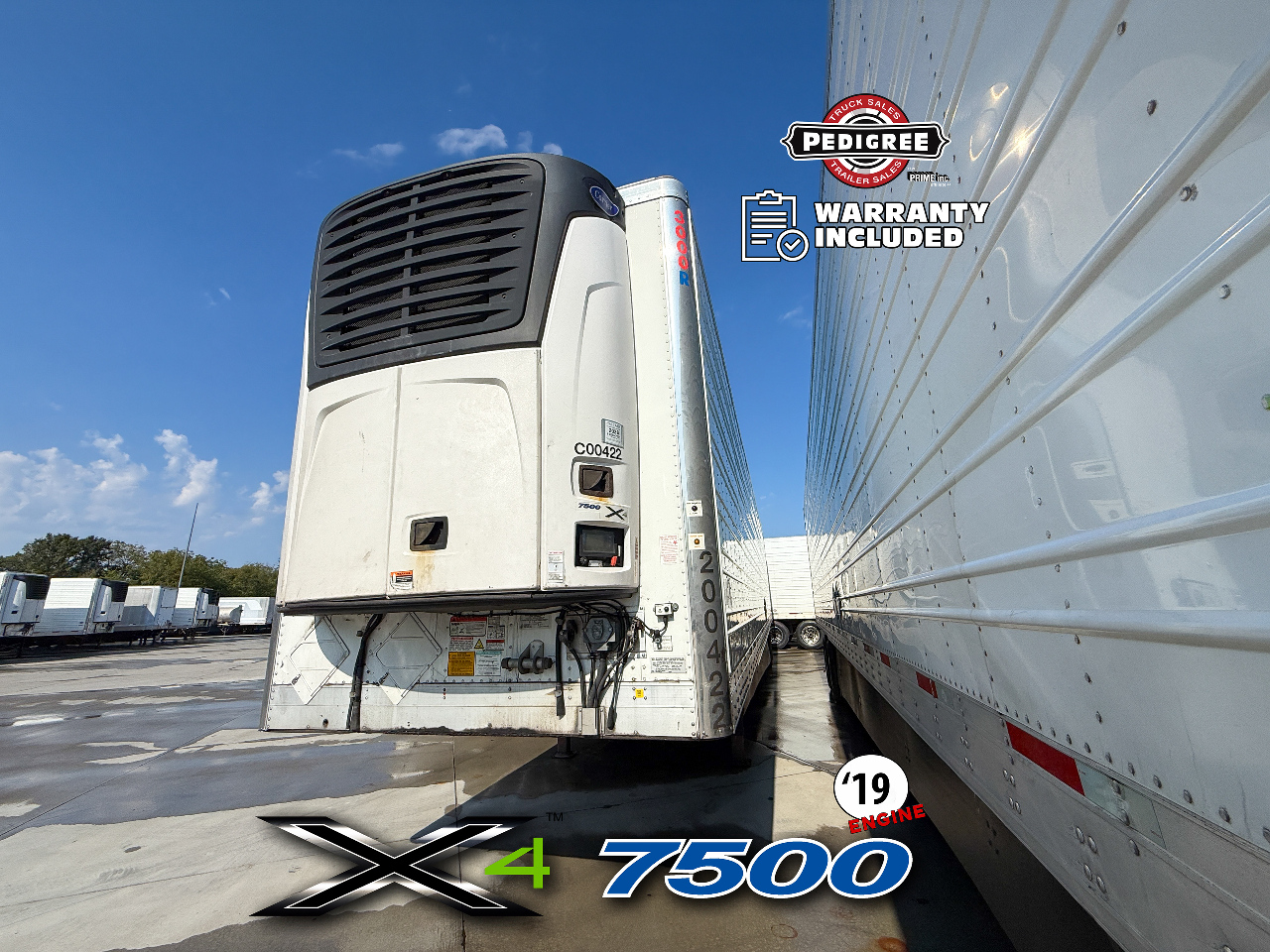 2020 Utility X4 7500: 2019 ENGINE Reefer Trailer #2280