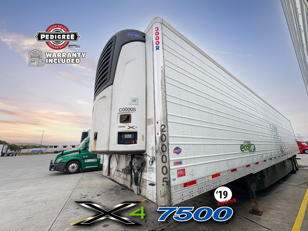 2020 Utility X4 7500: 2019 ENGINE Reefer Trailer #2276