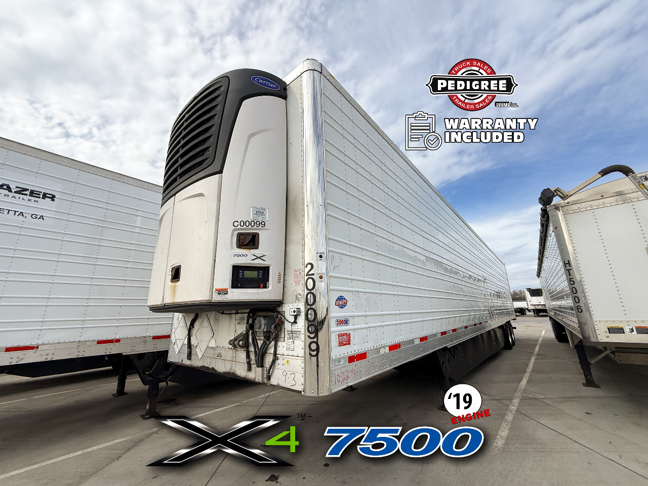 2020 Utility X4 7500: 2019 ENGINE Reefer Trailer #2457