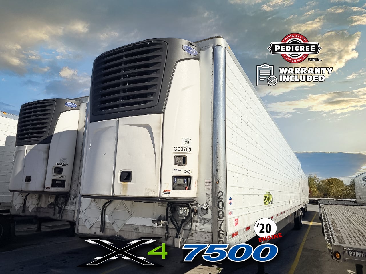 2020 Utility X4 7500: 2020 ENGINE Reefer Trailer #2272