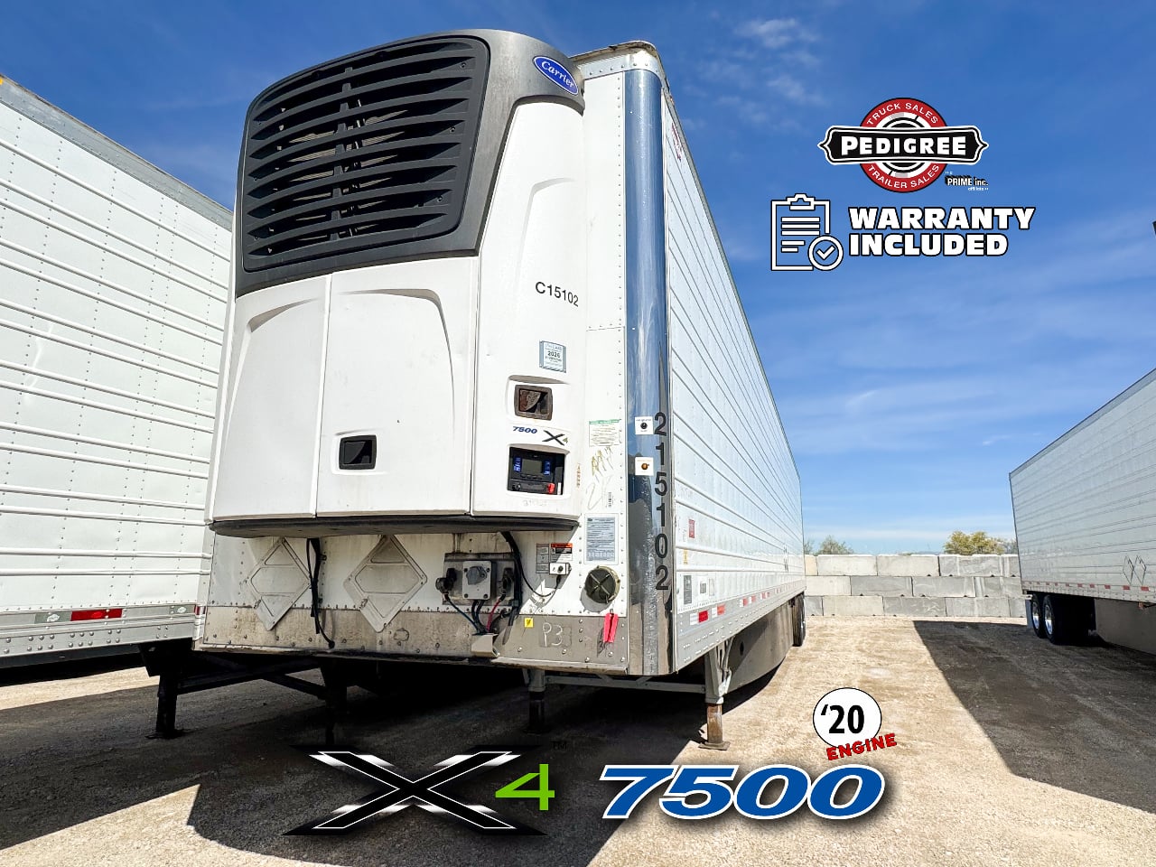 2021 Wabash X4 7500: 2020 ENGINE Reefer Trailer #3289
