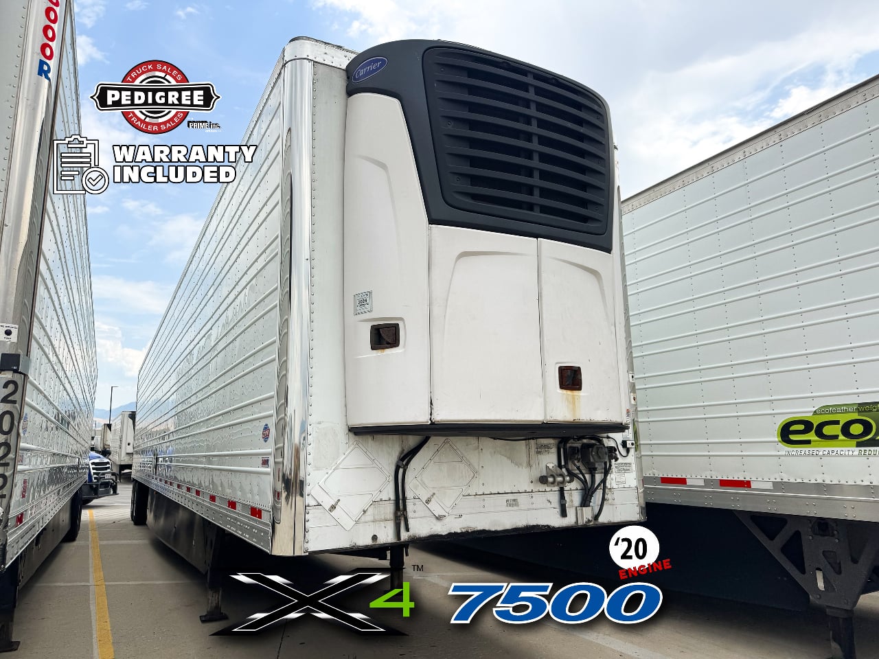 2020 Utility X4 7500: 2020 ENGINE Reefer Trailer #3849