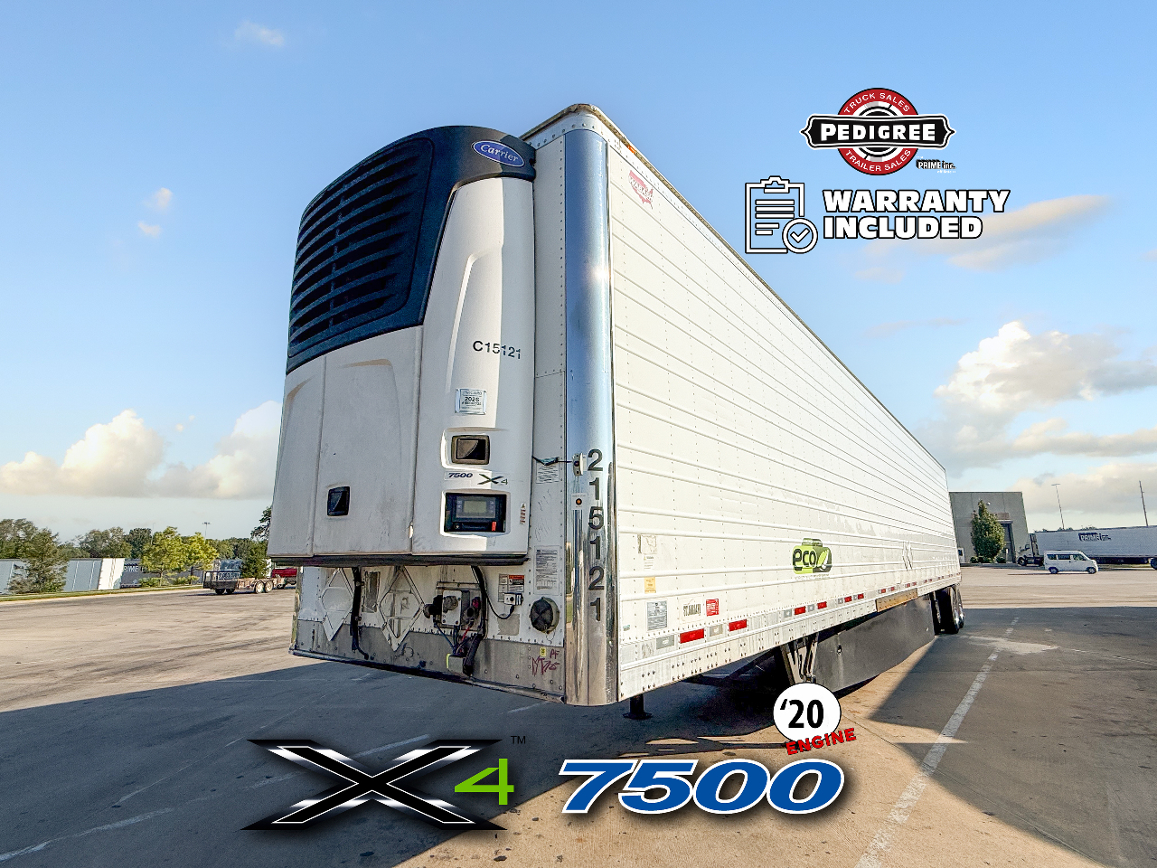 2021 Wabash X4 7500: 2020 ENGINE Reefer Trailer #3785
