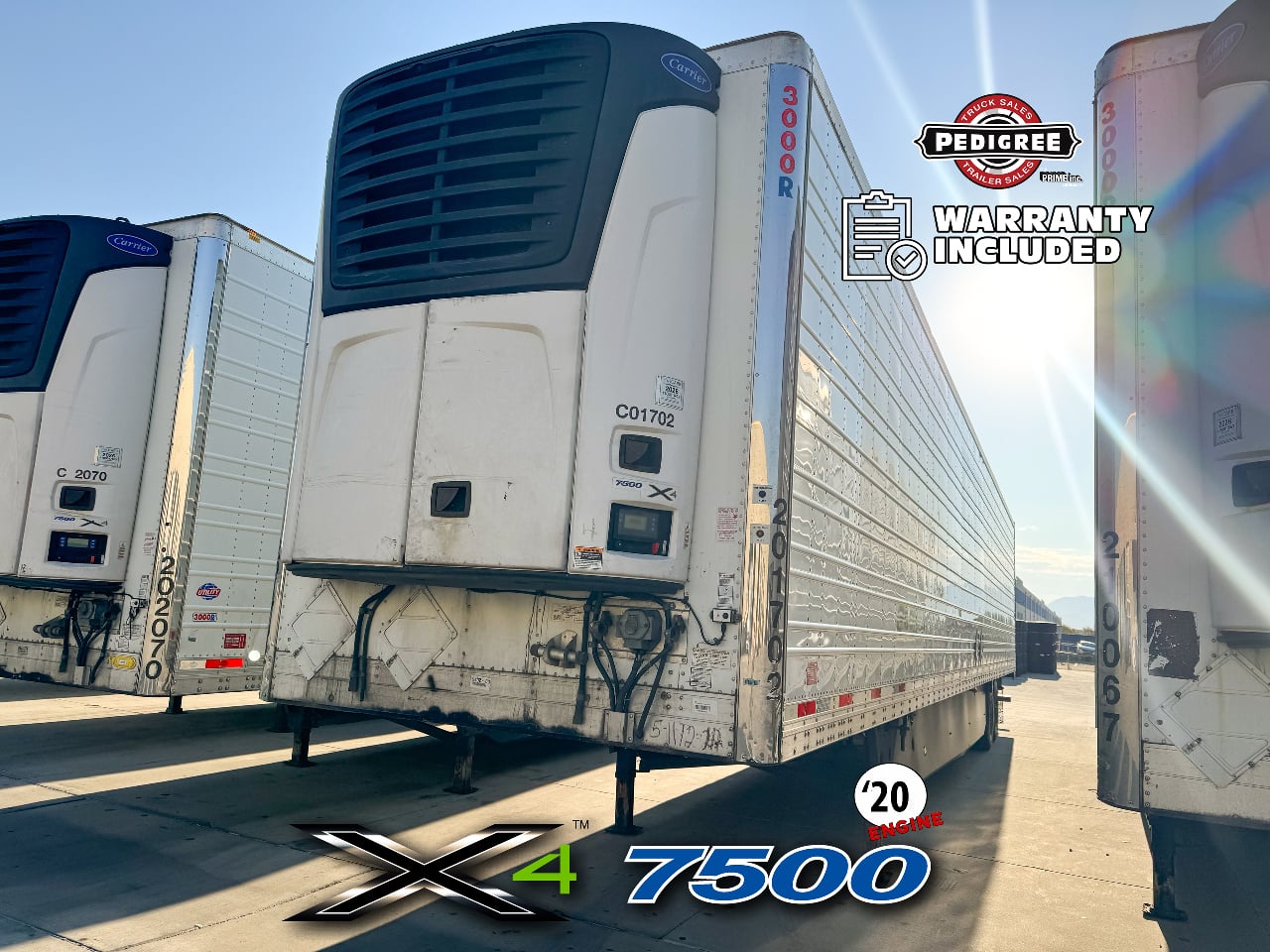 2020 Utility X4 7500: 2020 ENGINE Reefer Trailer #3845