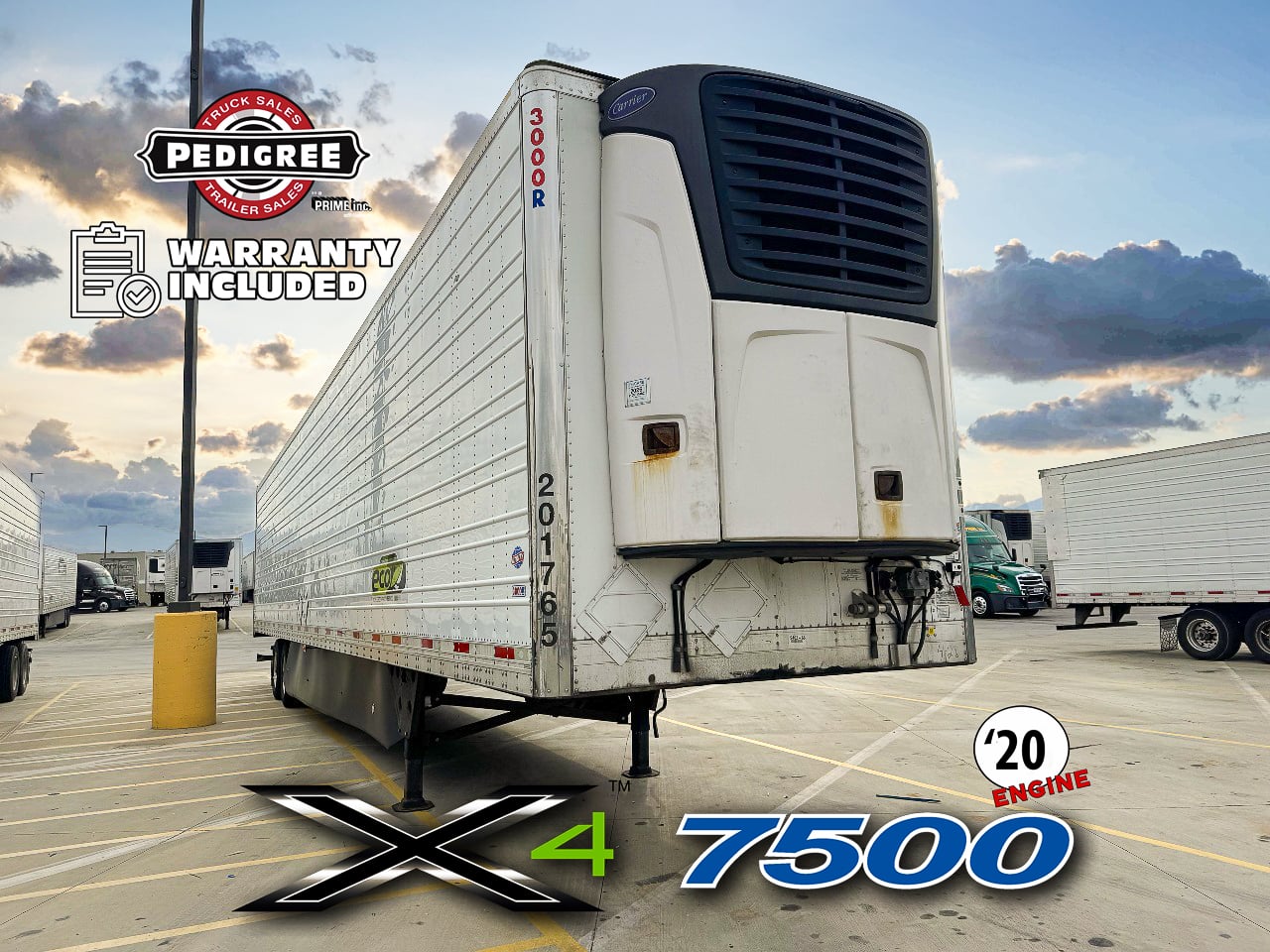 2020 Utility X4 7500: 2020 ENGINE Reefer Trailer #3843