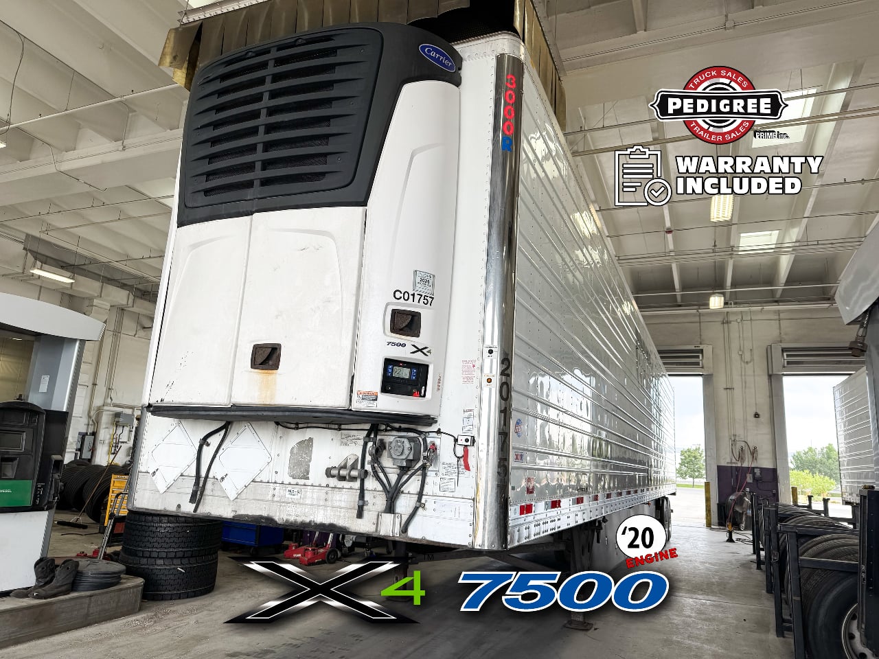 2020 Utility X4 7500: 2020 ENGINE Reefer Trailer #3842
