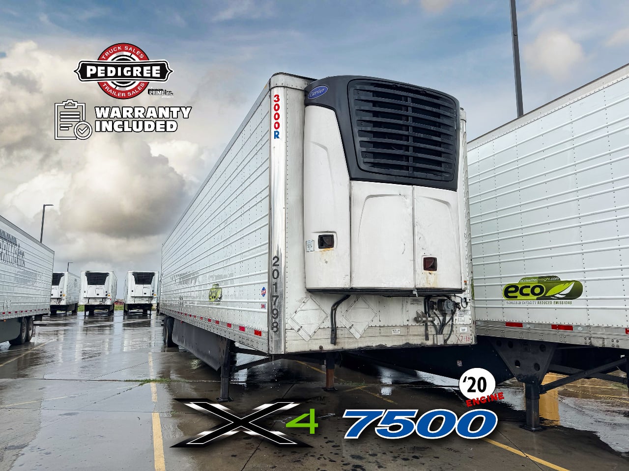 2020 Utility X4 7500: 2020 ENGINE Reefer Trailer #3833