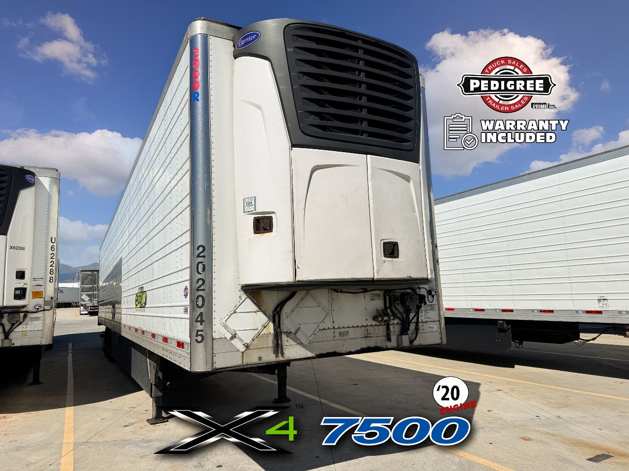 2020 Utility X4 7500: 2020 ENGINE Reefer Trailer #3878