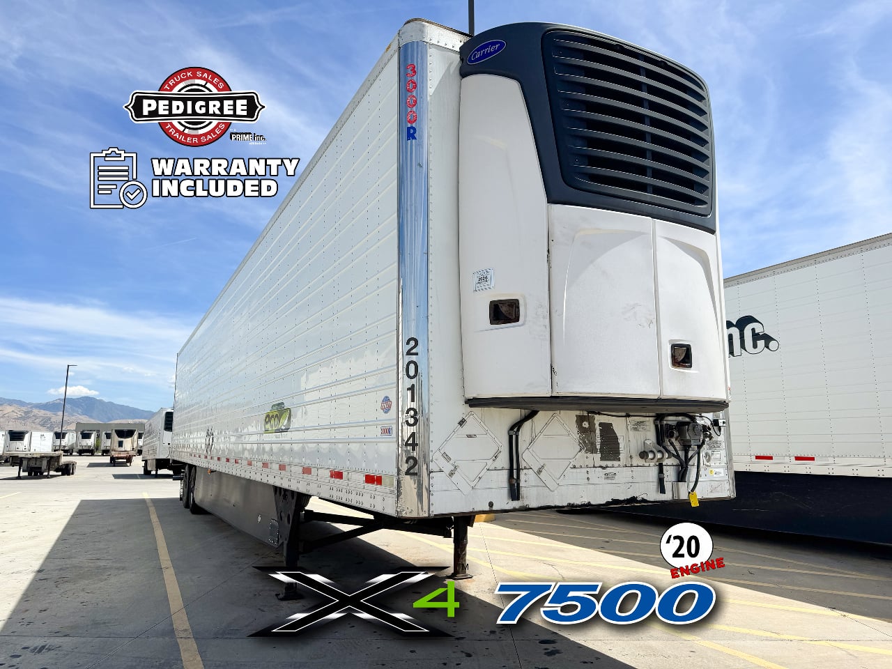 2020 Utility X4 7500: 2020 ENGINE Reefer Trailer #3895
