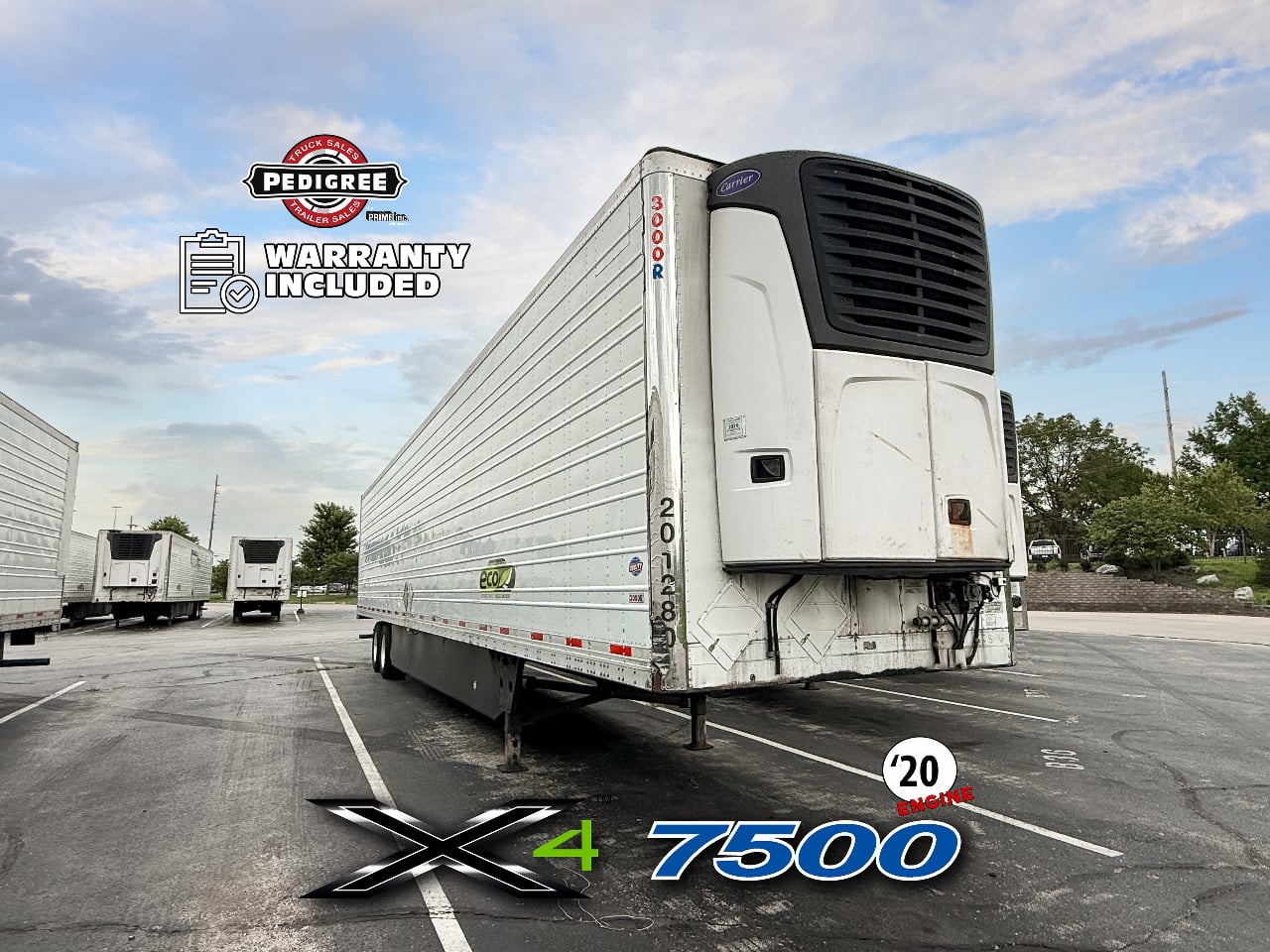 2020 Utility X4 7500: 2020 ENGINE Reefer Trailer #3894