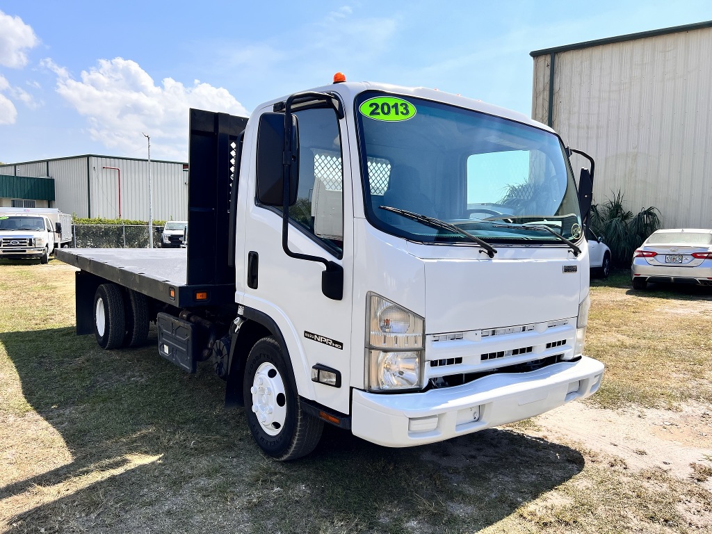 2013 ISUZU NPRHD FLATBED TRUCK FOR SALE 2465