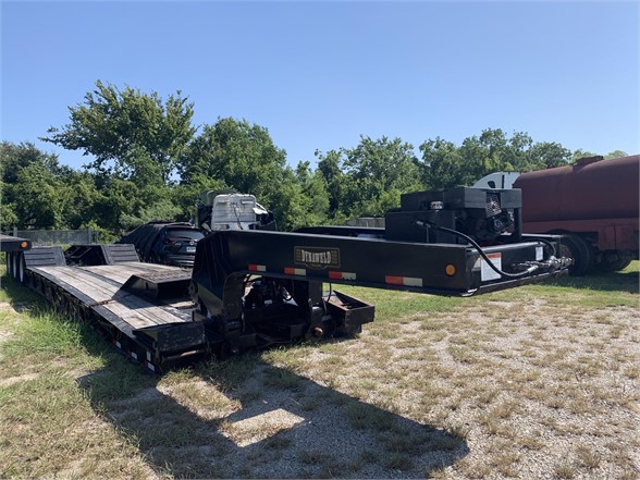 USED 2007 DYNAWELD 24 FT WELL LOWBOY TRAILER FOR SALE IN TX #3000