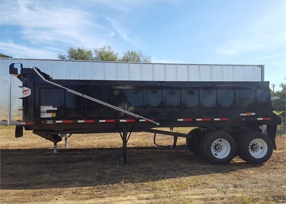 NEW 2024 PALMER 24 FT END DUMP TRAILER #3450